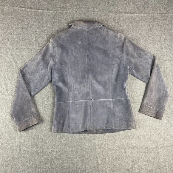 Vintage Brandon Thomas Lavender Purple Suede Leather Jacket Women Western Size M - Picture 2 of 11